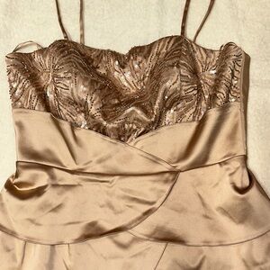 Cachet Bronze Sequin Wedding Dress